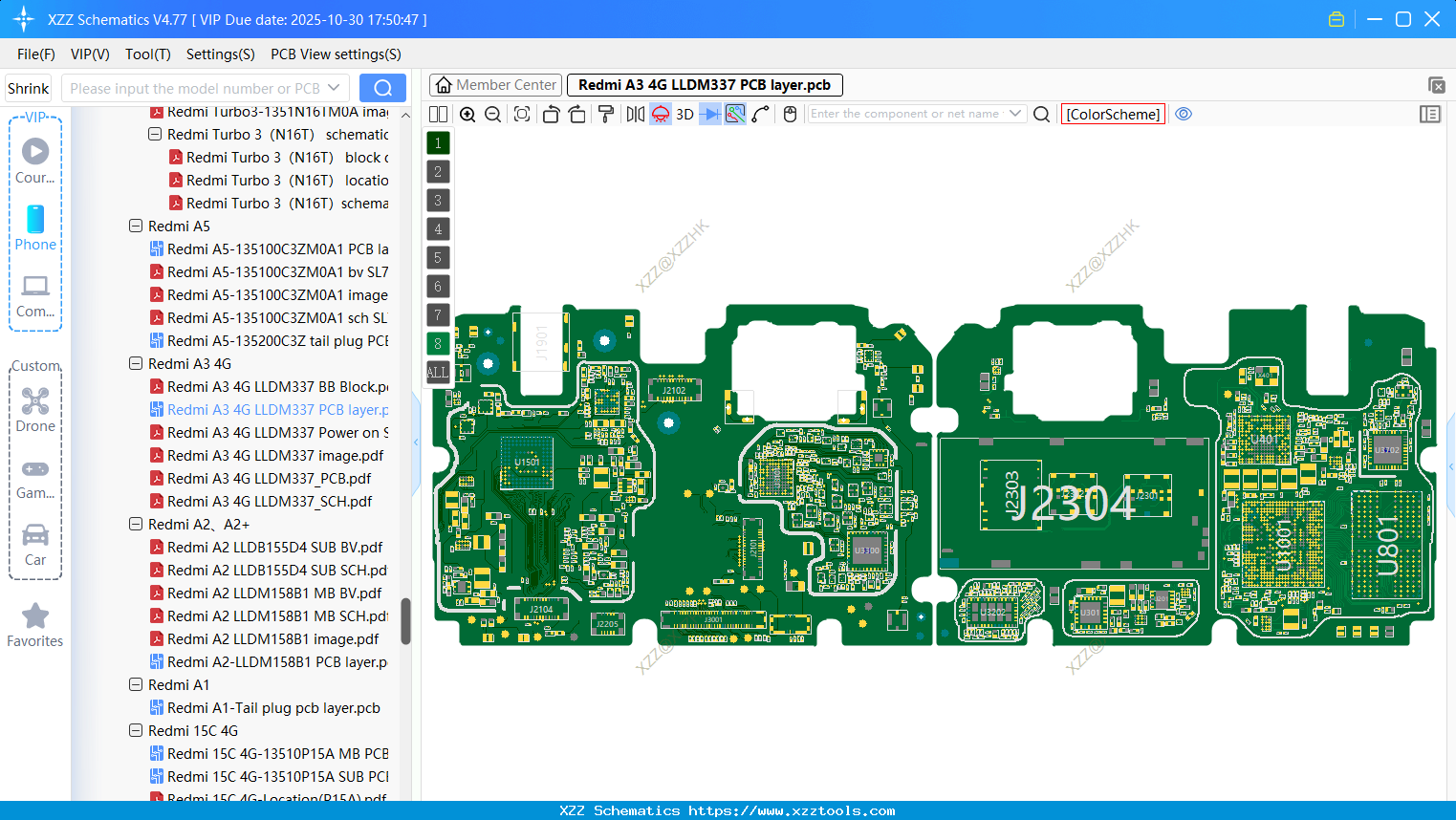 Xiaomi Redmi A3 4G LLDM337 PCB Layer